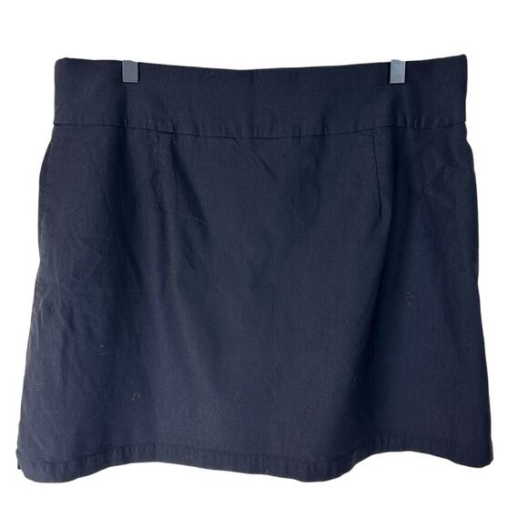 Rafaella Black Pull-On Skort XXL Viscose Stretch Everyday Wear golf tennis - Picture 1 of 6